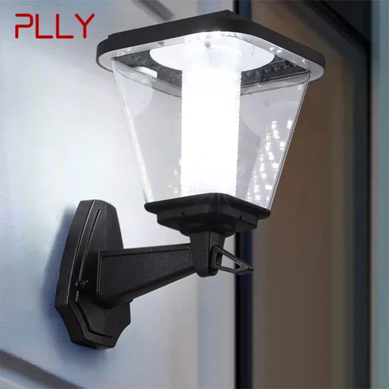 PLLY Contemporary Solar Outdoor Wall Lamps Simplicity Waterproof Creative Balcony Hallway Courtyard Villa Gate Hotel