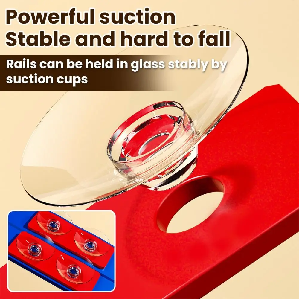 لعبة مسار سباق مرنة مع أكواب شفط، لعبة سيارة مسار سباق DIY قابلة للانحناء باللون الأزرق