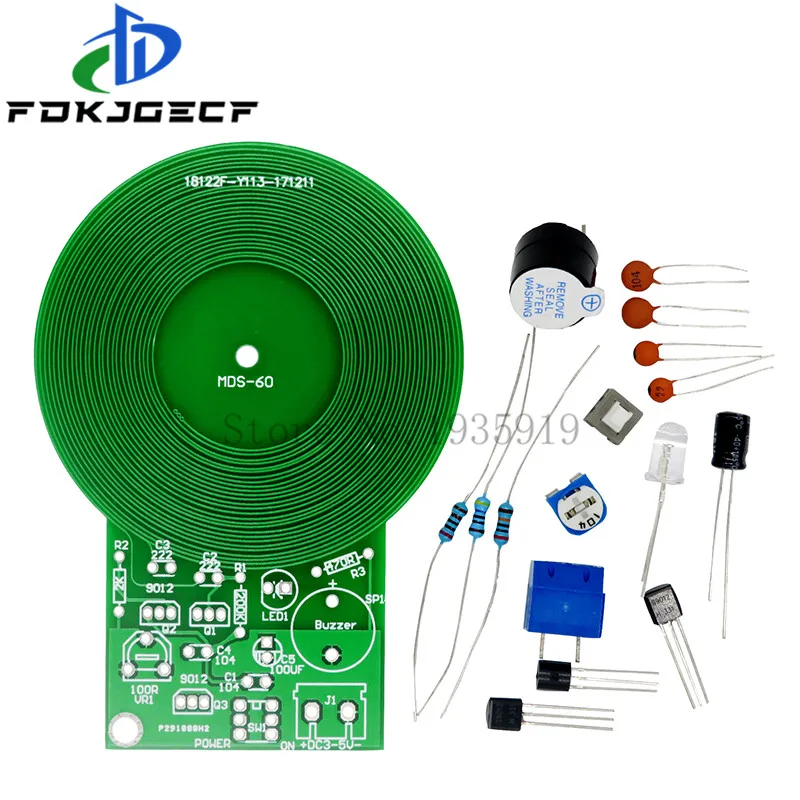 Metal Detector Electronic Kit DC 3V-5V 60mm Non-contact Sensor Board Module DIY Electronic Part Metal Detector DIY Kit