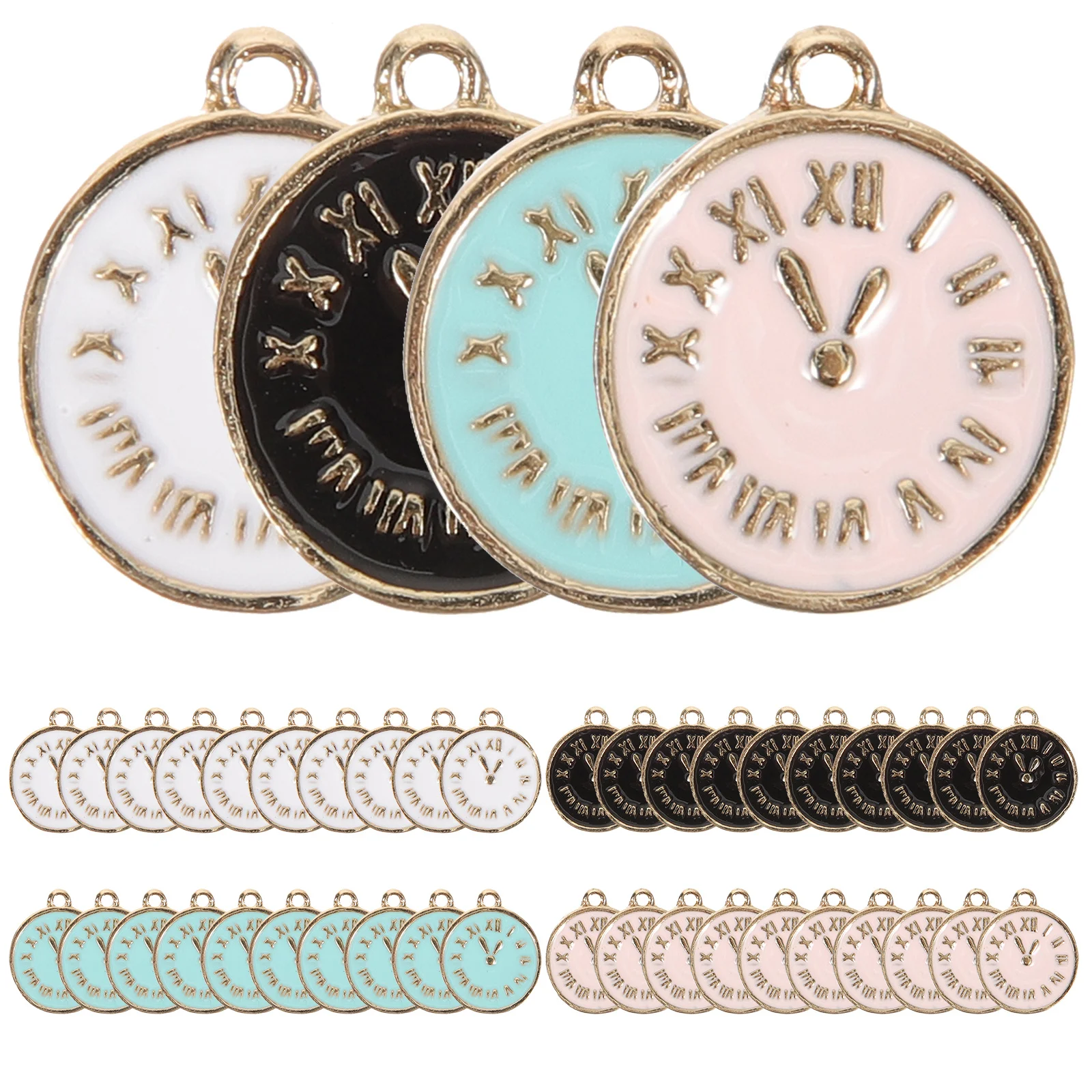 

40Pcs Retro Clock Gear Charms Alloy Pendant for DIY Necklace Bracelet Making Gifts Vintage Necklace Charms Jewelry Findings