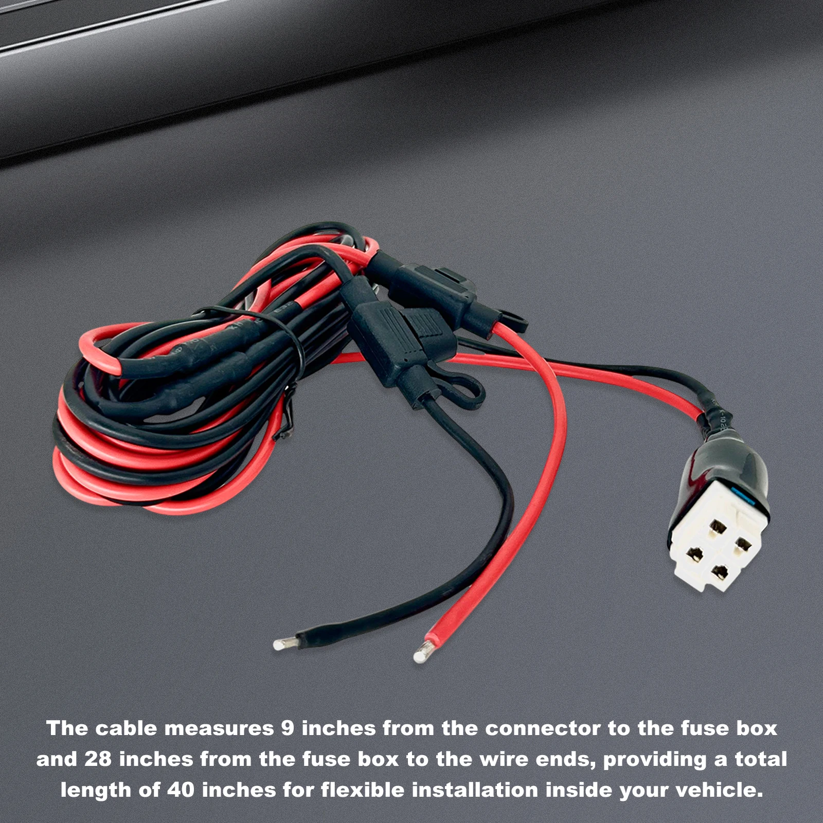 4 Pin 12AWG DC Power Cord Cable with 30A for Kenwood TS-480 TS-590SG TS-890s for Icom IC-7000 IC-7200 IC-7600 IC-7300