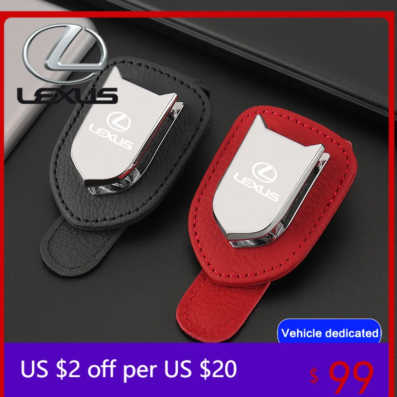 

Interior Mouldings Car Sun Visor Glasses Clip Card Ticket Sunglasses Holder For Lexus F SPORT RX300 IS200 IS250 ES350 Ct200h UX2