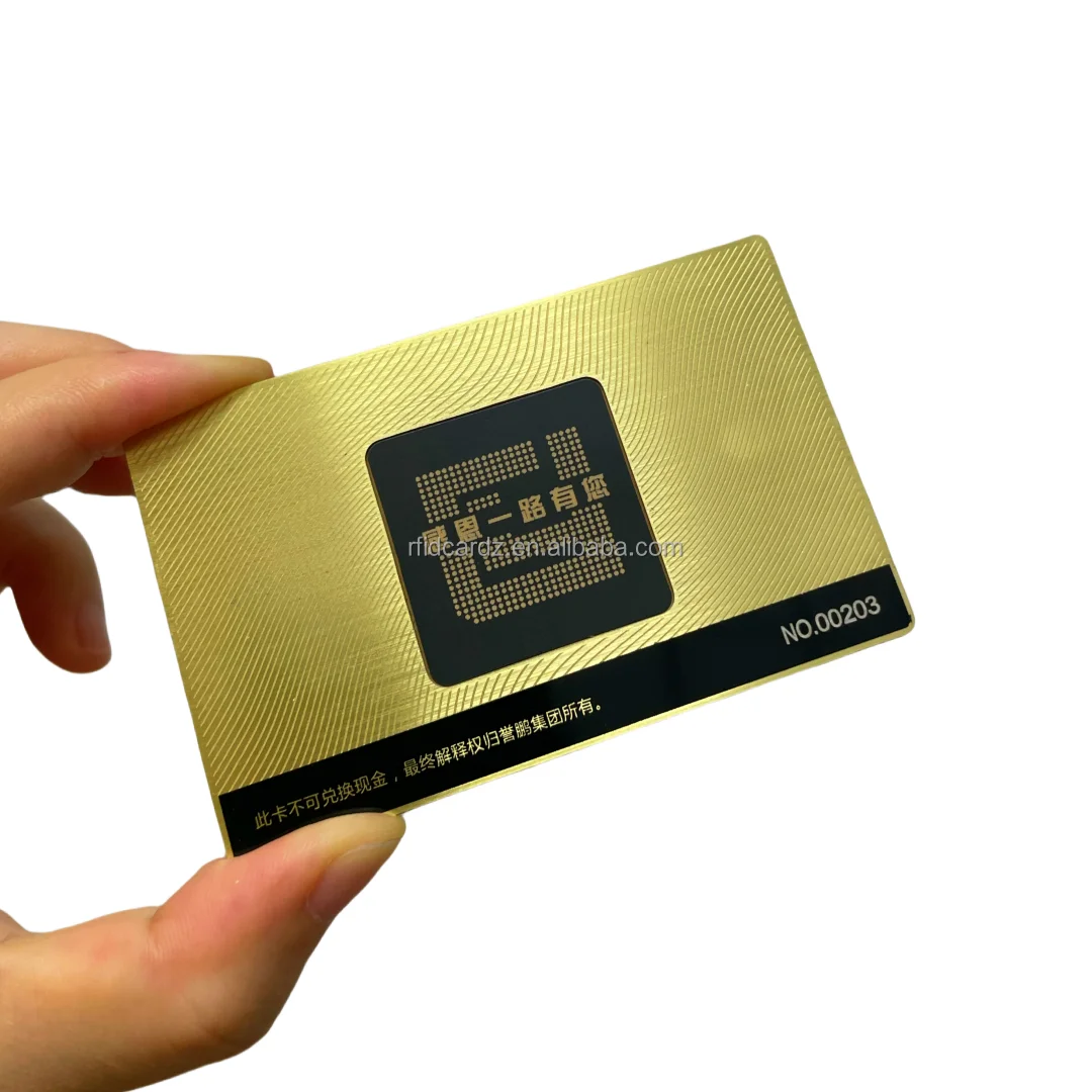 Customized inquiry Custom Black Luxury Business Metal Card Rose Gold Color Metal Business Membership Card