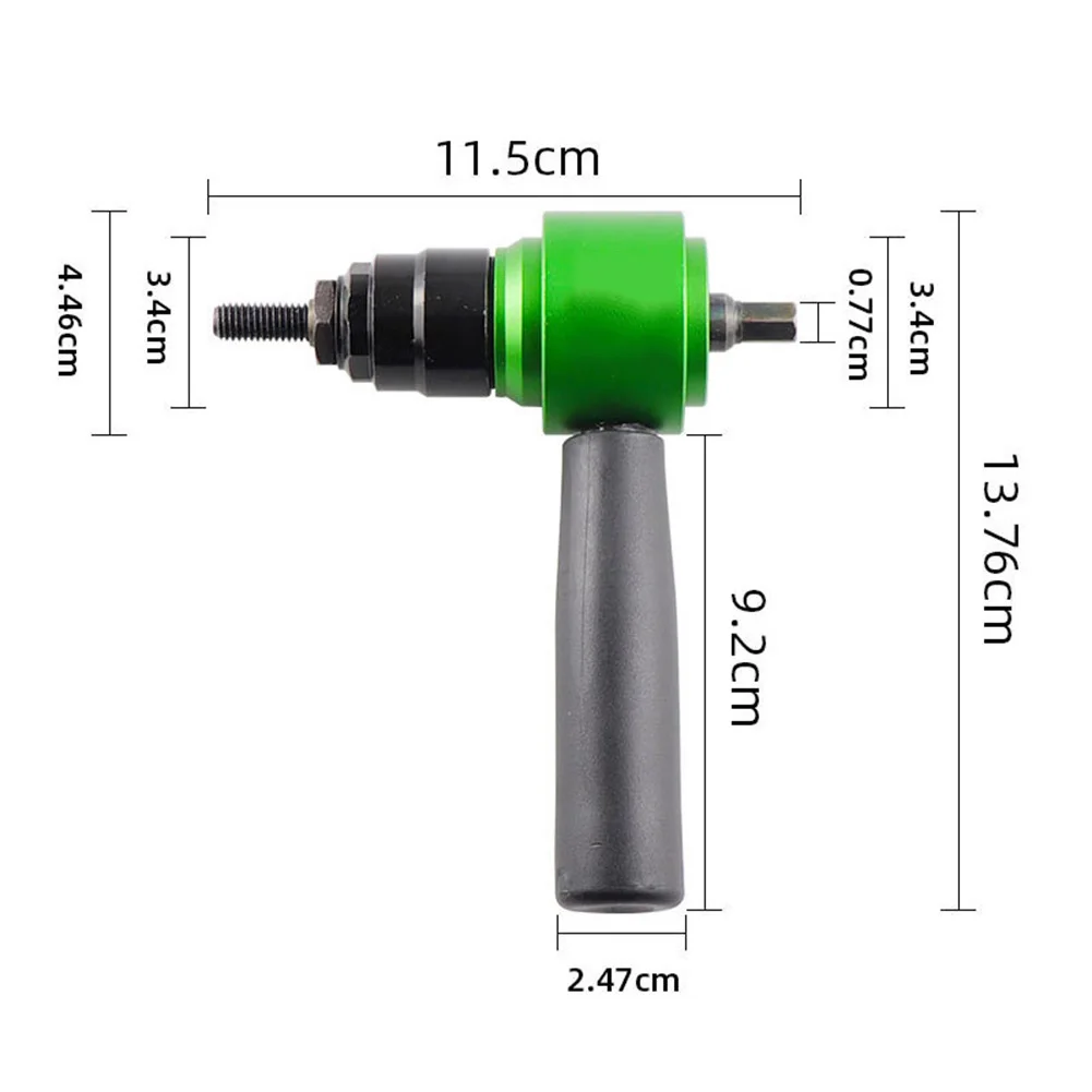 Rivet Nut Drill Adapter Kit with Electric Tool Adapter and Mandrels for Assembly and Repair Applications in Tight Workspaces
