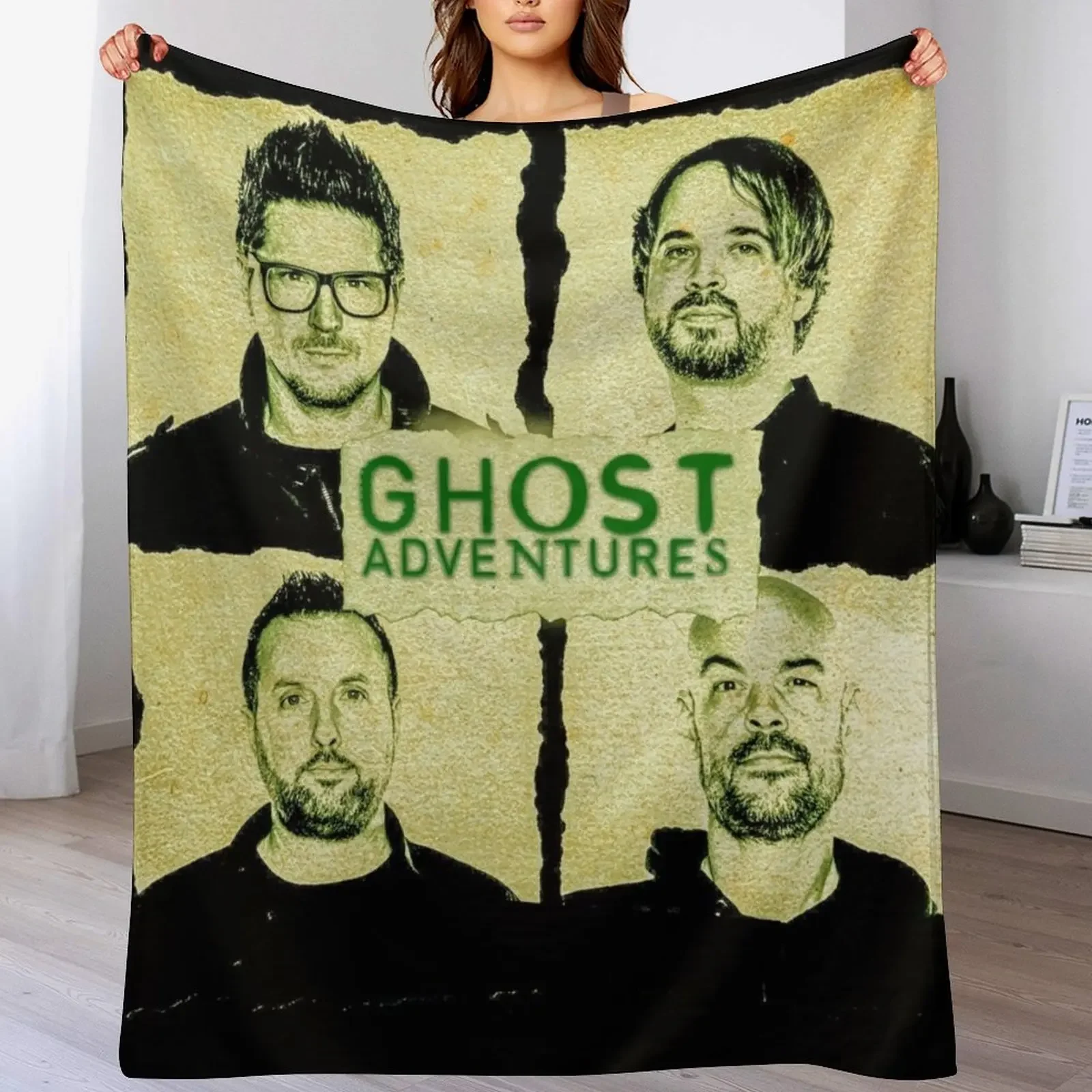 Ghost Adventures Crew Throw Blanket Cozy Light Blanket for Travel Camping Picnic