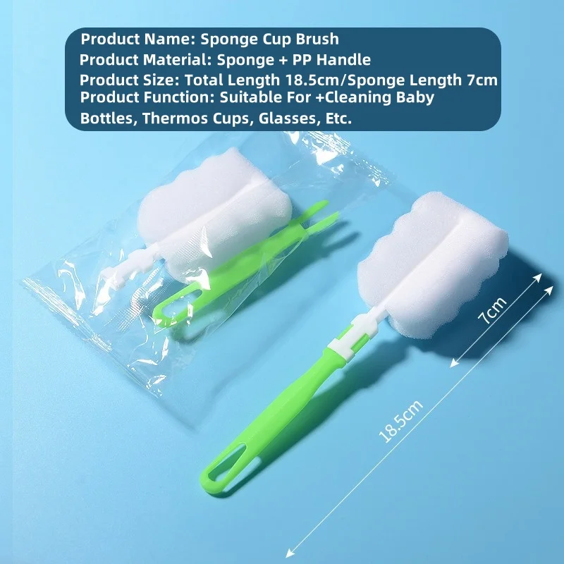 Useful Things For Kitchen Bottle Brush 4-Piece Bottle Straw Pacifier Cleaning Brush Set Home Brushes Household Cleaning Brush