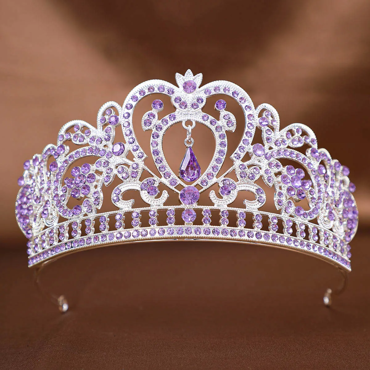Fashion Crystal Rhinestone Tiaras And Crowns Queen Princess Diadems Wedding Hair Accessories For Bride Women Head Jewelry image 6