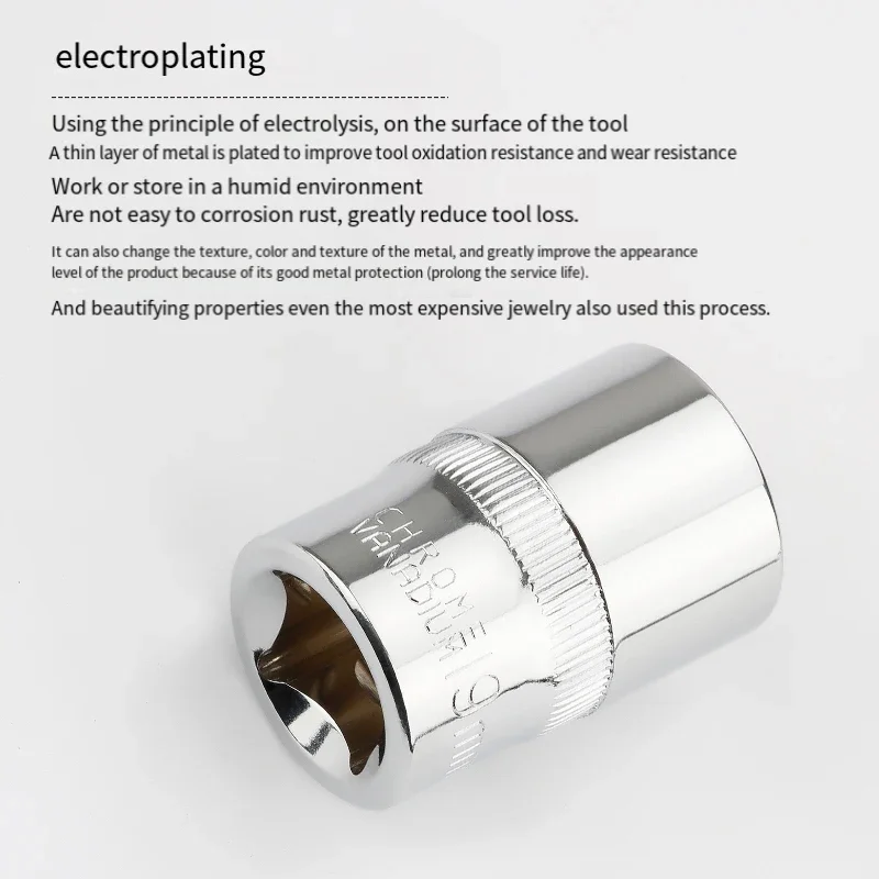 1/2" Ratchet Socket 12.5mm Twelve Jiao Wrench Head Socket Adapter Socket Driver For Ratchet Wrench Auto Repair Hand Tool