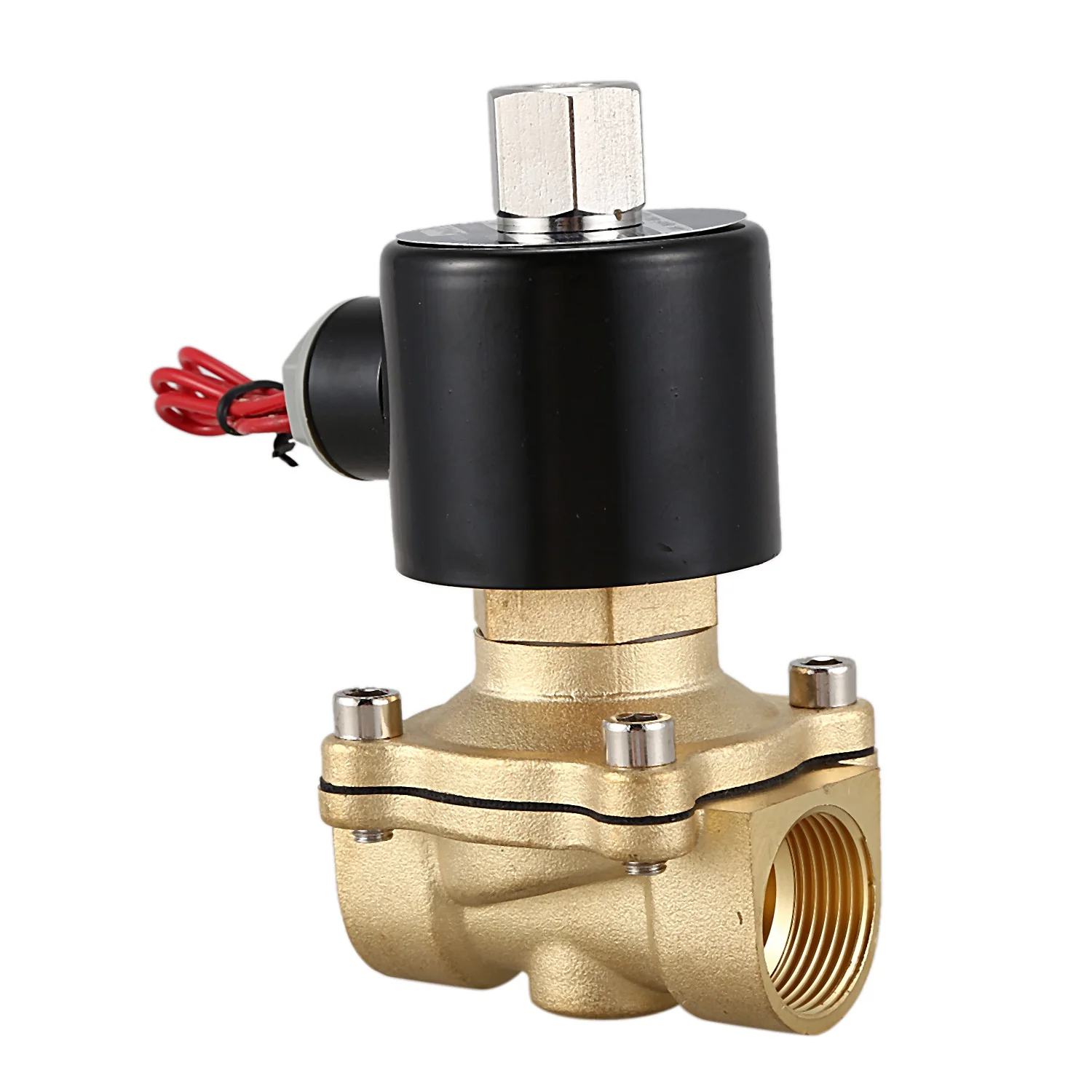 

MALL 3/4inch DN20 Normally Open Brass Electric Solenoid Valve 220V Pneumatic Valve for Water Oil Gas