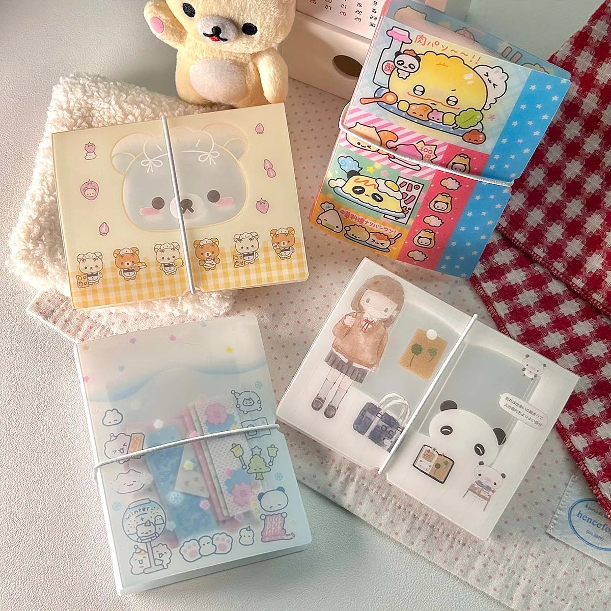 M5 Organizer Album Cute Stickers Organizer Notes Idol Cards Photos Name Card Holder Minimalist Style Storage book