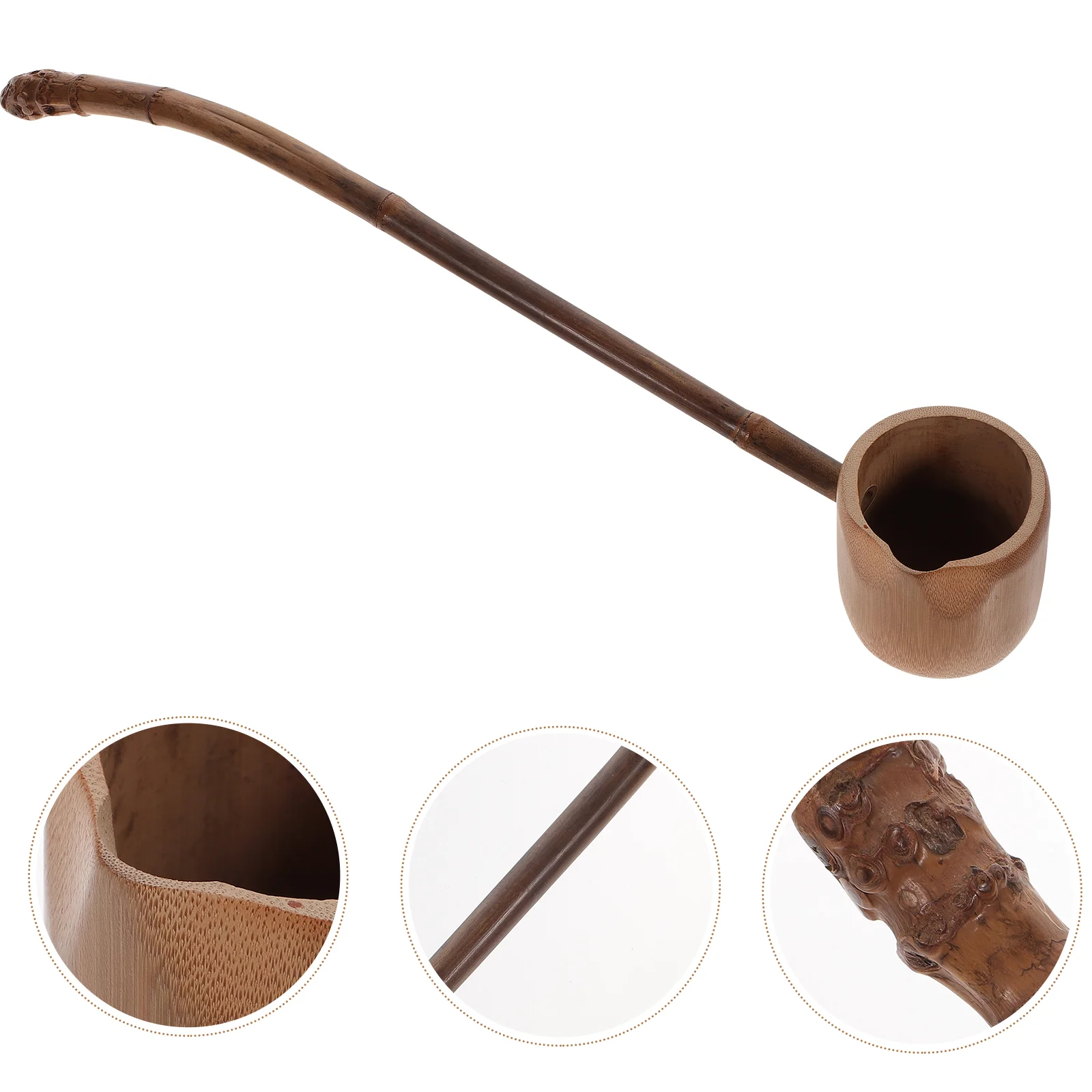 Water Spoon Bailer Scoop Bamboo Ladle Tableware Tea Spoons Accessories Bucket Handle