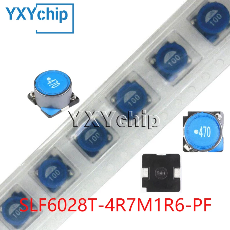 10pcs 4.7uh 1.6a 6*6*2.8mm Chip Magnetic Shield Type Power Wound Inductor Slf6028t-4r7m1r6-pf New Original