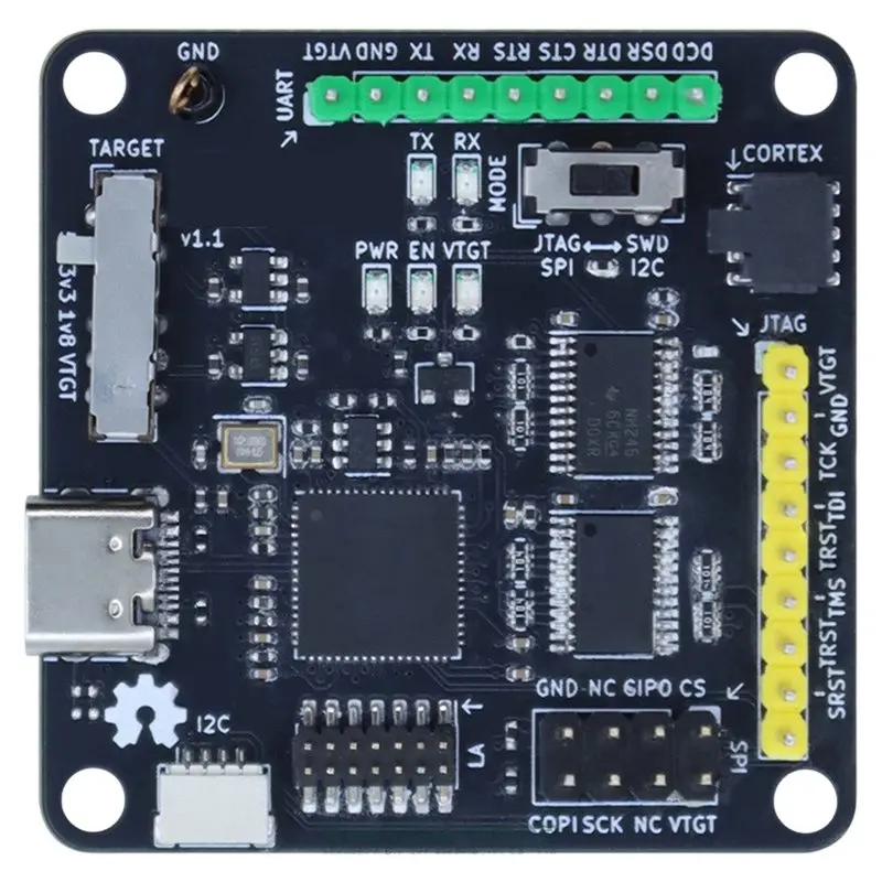 DTB7 FT2232H Multi-Protocol Board Open Source Tigard Module for Debugging Programming PCB Development Tool