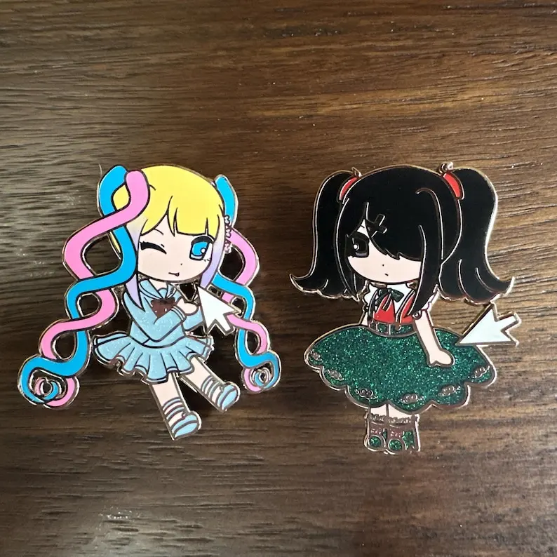 Needy Streamer Overload Hard Enamel Glitter Pins