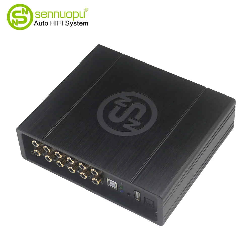 Sennuopu DS-M10 Car Audio 8 CH Amplifier with 10 CH DSP Processor Bluetooth Amp Equalizer Amplificador Automotivio Sound