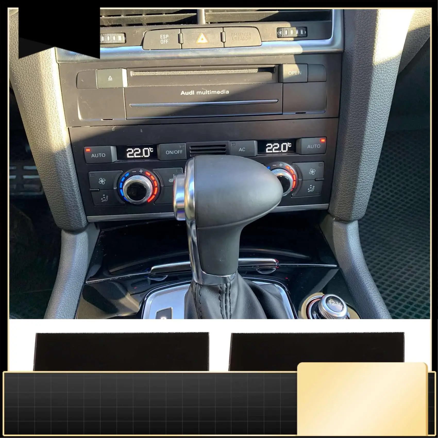 2Pcscar LCD Display Screen Air Conditioning Pixel Repair For- A6 (4F) / Q7 (4L) 2005-2012