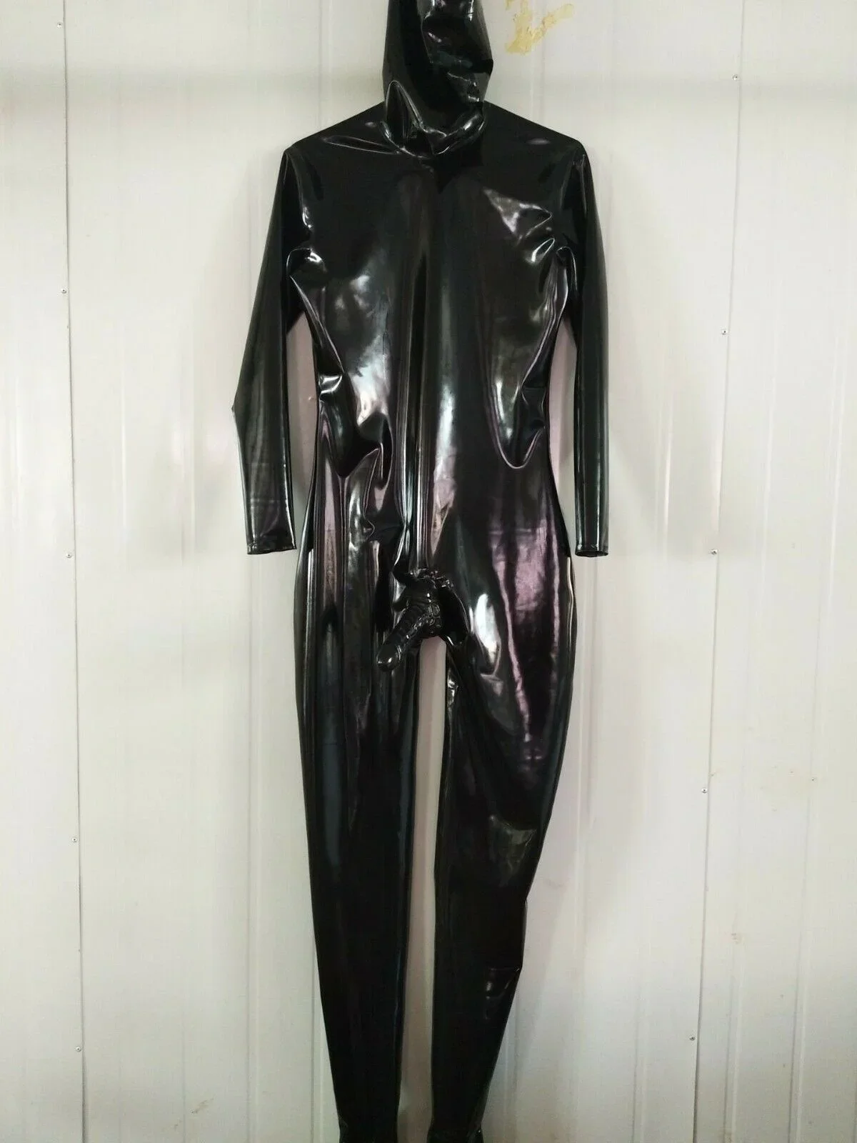 

Ganzanzug Latex Uniform Rubber Cosplay Catsuit Maske Suit XS-XXL