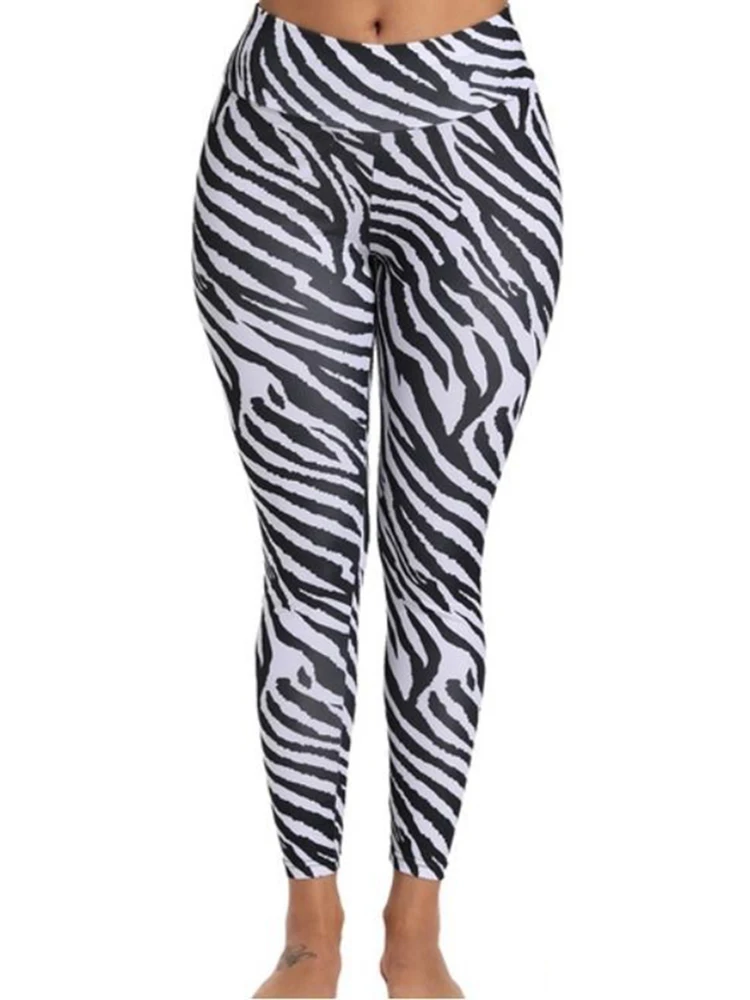 Leggings con estampado de serpiente para mujer, pantalones de cintura alta, mallas Push Up para Fitness, gimnasio, Yoga, correr, Verano