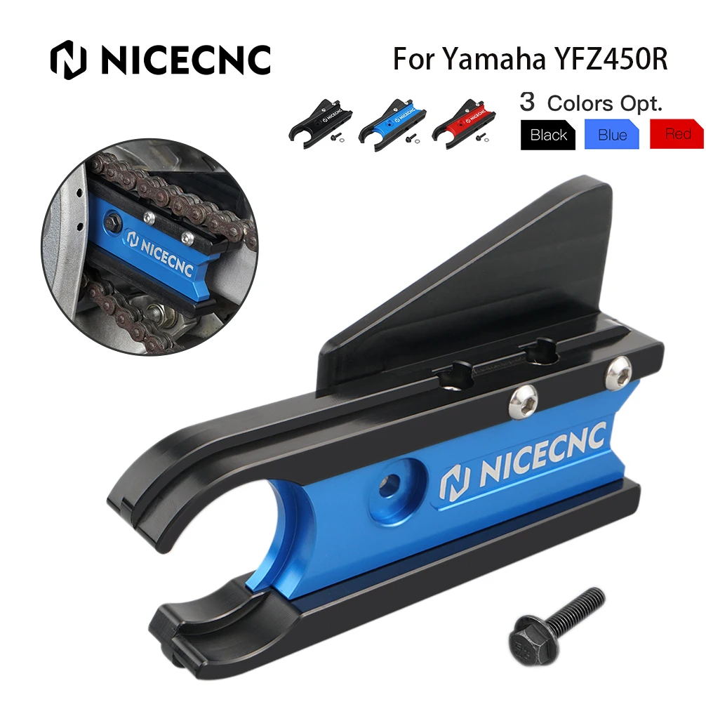 NICECNC For Yamaha YFZ 450R Chain Guide Guard Cover Protector For Yamaha YFZ450R 6061-T6 Billet Aluminum Prevent Derailing