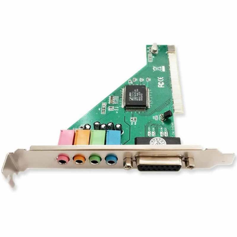 

4.1 PCI Sound Card 8738 Audio Extend Adapter PC Desk Computer Motherboard 4.1 Sound Channel Inbuilt Independent Sound Converter