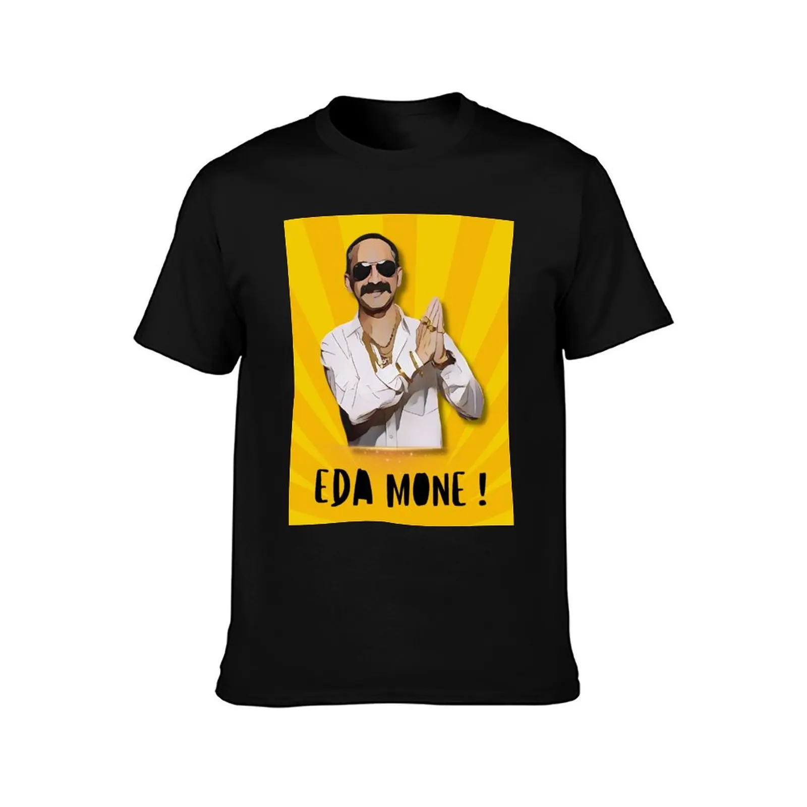 Eda mone dialogue aavesham movie in yellow T-Shirt Big Size Simple T-Shirt