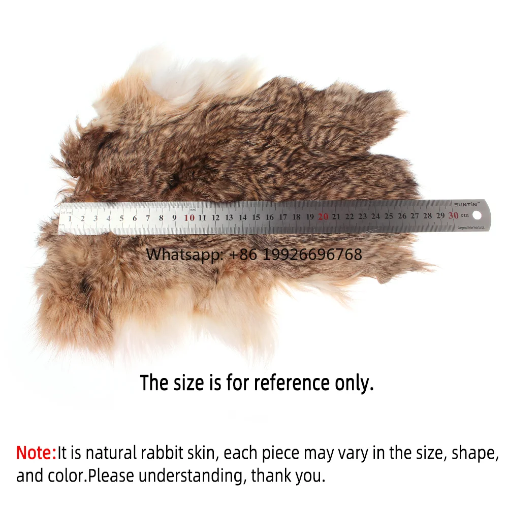 

Wholesale Real Hare Fur Natural Rabbit Fly Tying Material for Zonker Streamer Flies Scud Nymph Trout Fishing Lure Baits factory