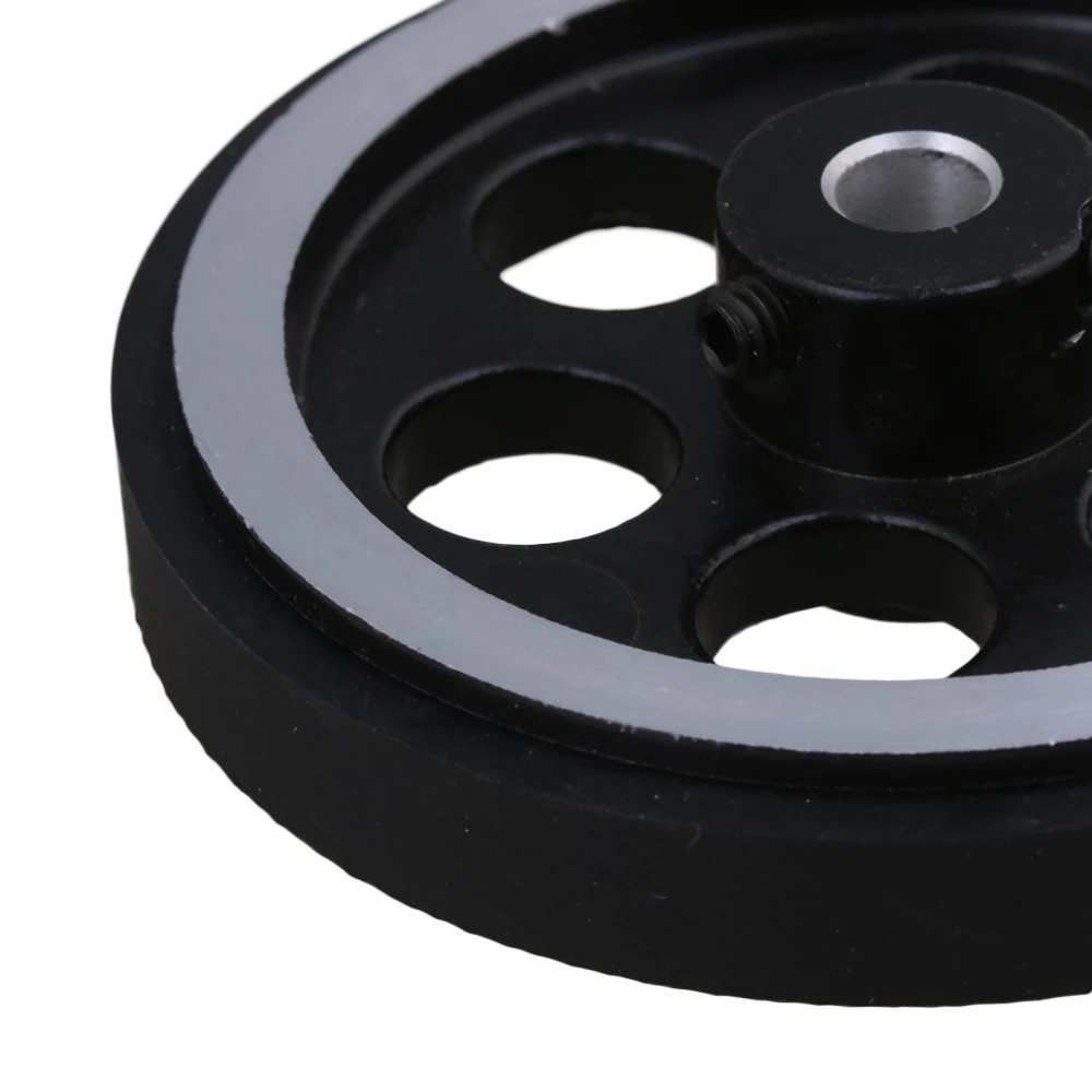200X6mm Industrial Aluminum Rubber Measuring Rotary Encoder Meter Wheel image 6