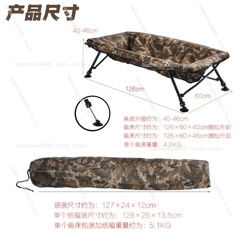 126cm Oxford Cloth Folding Fishing Cradle Bed Durable Portable Fish Basket Holder for Outdoor Angling