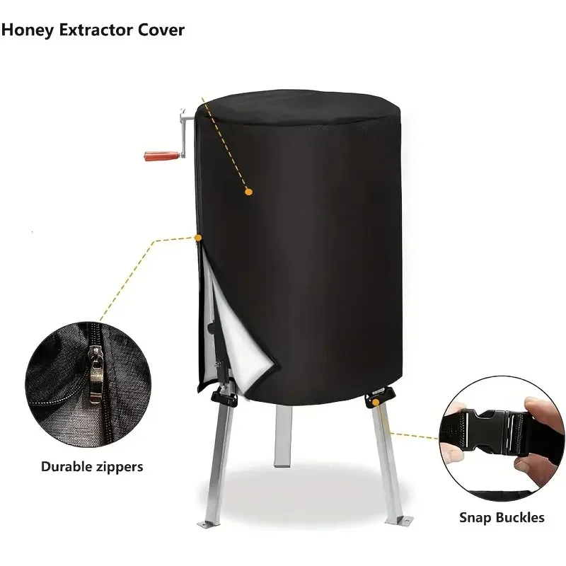 Heavy-Duty Honey Extractor Cover-Fit for Honeycomb Drum Rotors & Cylindrical Extractors,Protective Dome with Easy-Access Opening