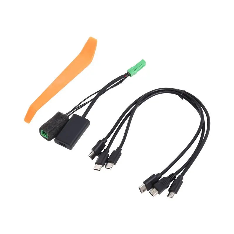 A97I-Dash Cam Power Adapter 3-Pin Interface For Volvo XC40 XC60 XC90 S60 S90 - Miniature Micro USB Type-C Plug And Play