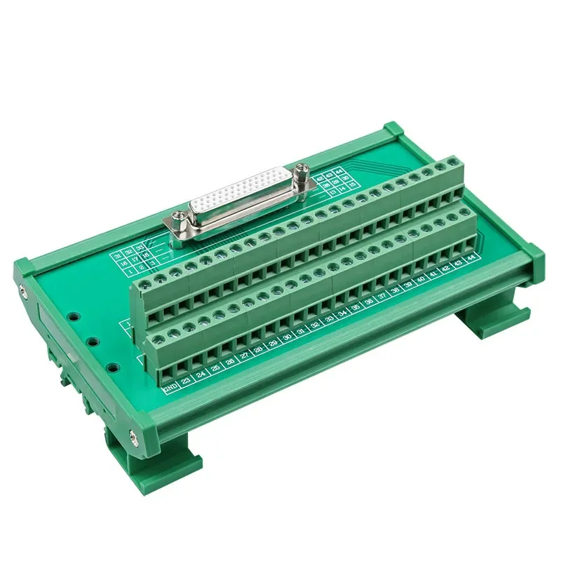 DB44 Connector D-SUB 44 Pins DR44 Female/Male 44pin Port Din Rail Mounting Terminal Block Adapter Converter PCB Board Breakout