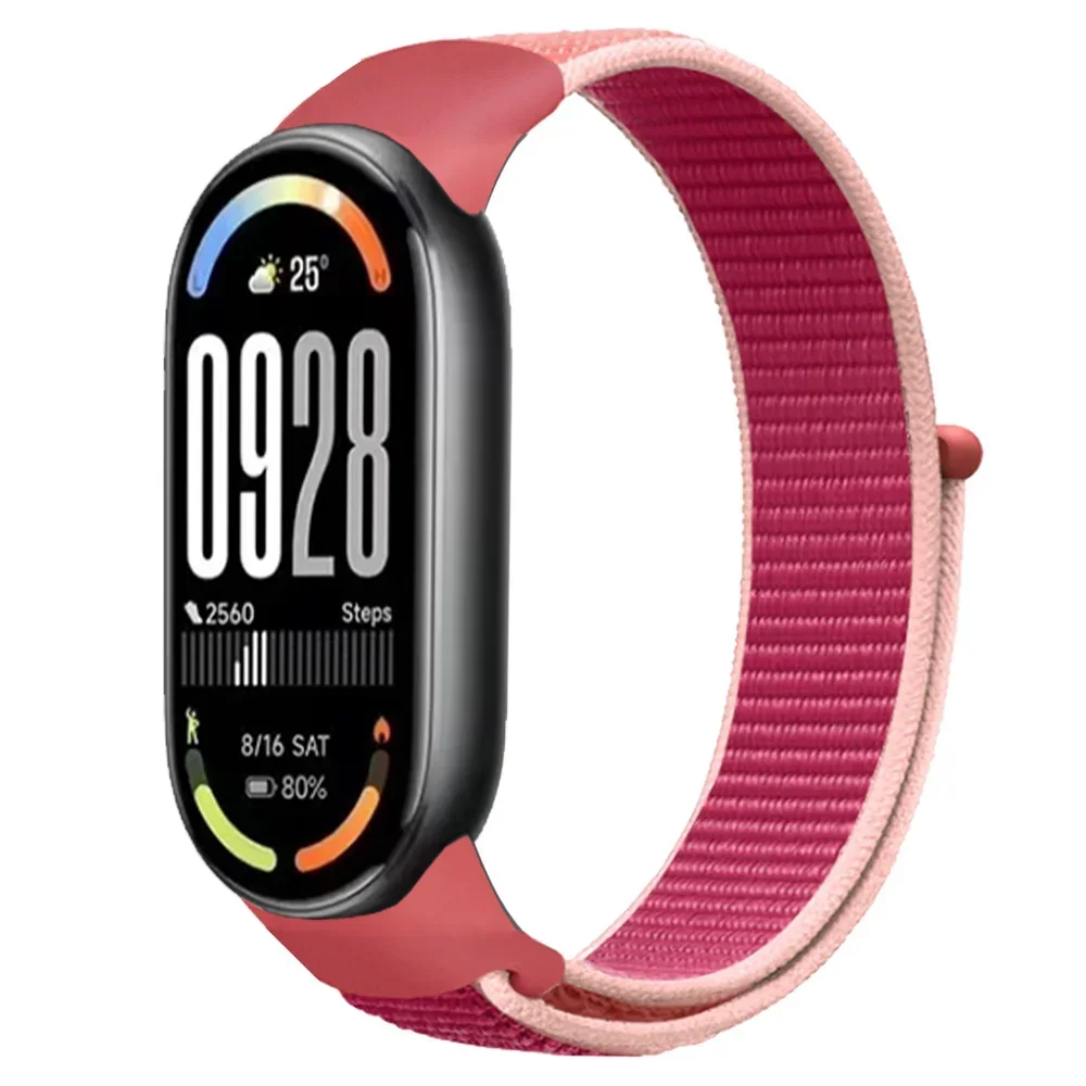 Nylon-Schlaufenarmband für Xiaomi Mi Band 11 10 9 8, atmungsaktives Sportarmband, Uhrenarmband, Mi Band 10 9 8, Zubehör. – Detail 11