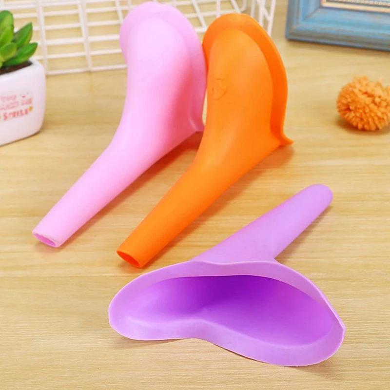 2Pcs Women Urinal Car Urinal Bucket Outdoor Standing Urine Emergency Travel Portable Reusable Camping Device Urinal Stand Up