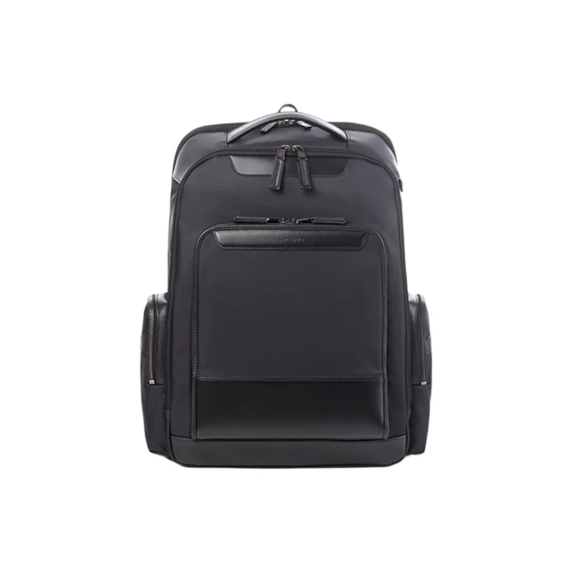 Mochila SAMSONITE em tecido e couro sintético grande feminina azul marinho