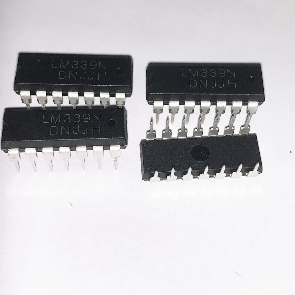 10pcs/lot New LM339 LM339N DIP-14 Low-Power Low-Offset Voltage Quad Comparators IC