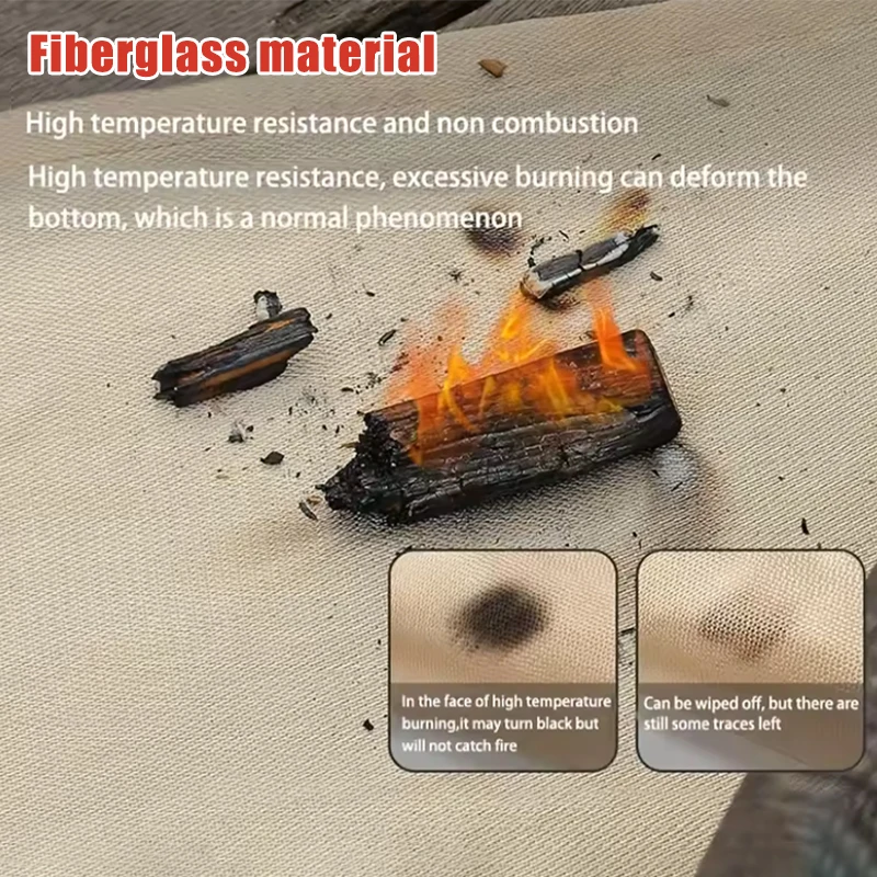 Nuovo tappetino ignifugo isolante in tessuto ignifugo per esterni con custodia gratuita per proteggere il prato del cortile del ponte all'aperto