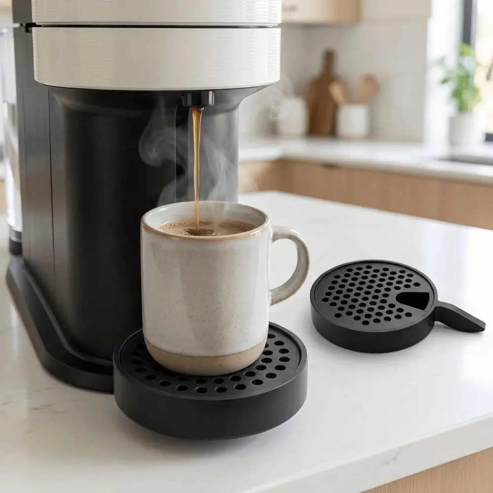 Replacement Replacement Drip Tray Compatible Easy Clean Drip Tray Spill-Proof for Krups Nespresso Vertuo Next