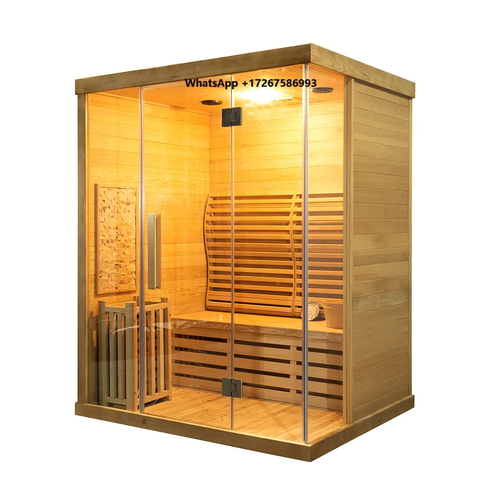 New Arrival 3 Person Traditional Steam Sauna Room