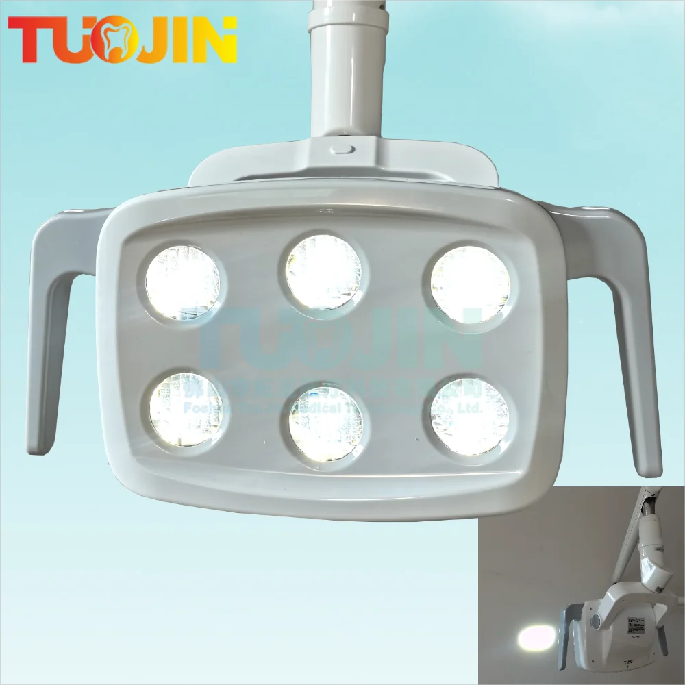 6LED Dental Oral Light For Dentistry Operation Light Chair Inductive Infrared Spotlight Oral Care Teeth Dental Surgical Led Lamp