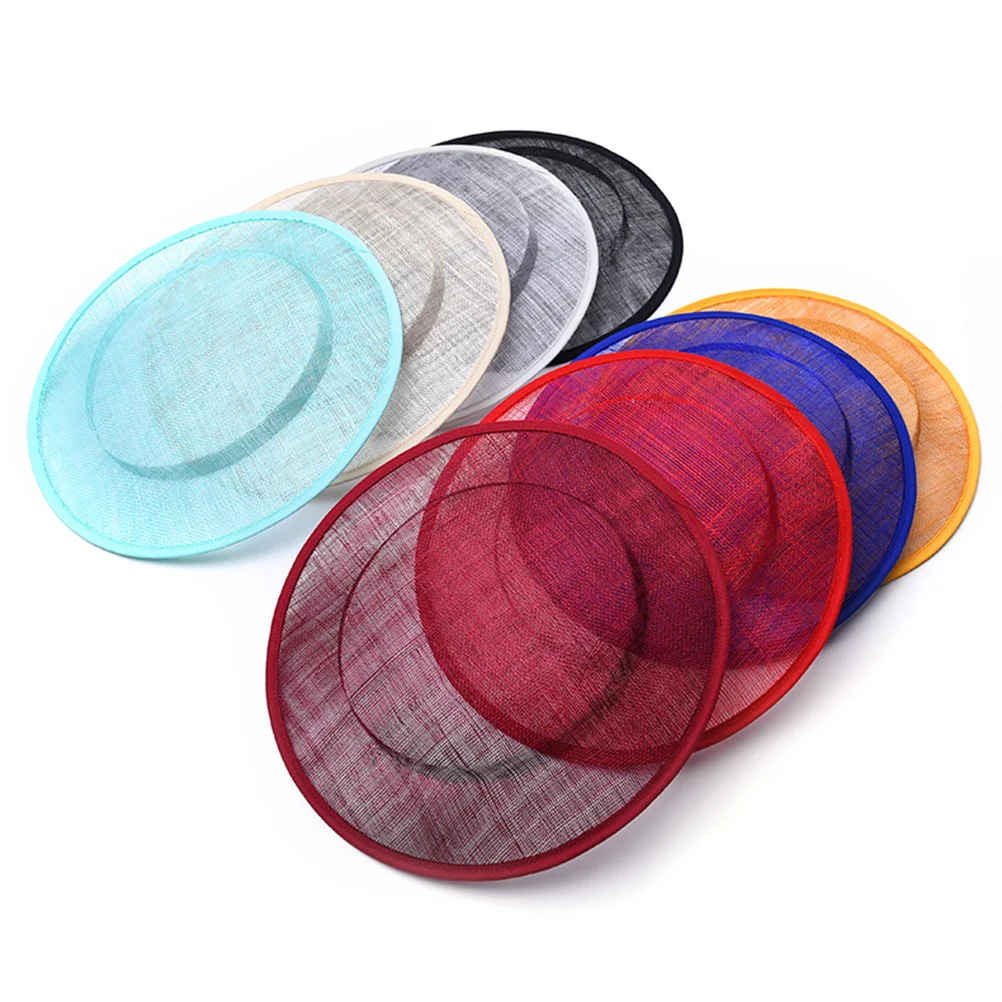 

Sinamay Hat Base Color Elegant Millinery DIY Cocktail Fascinator Craft Accessory for Women Fashion Hair Decorations