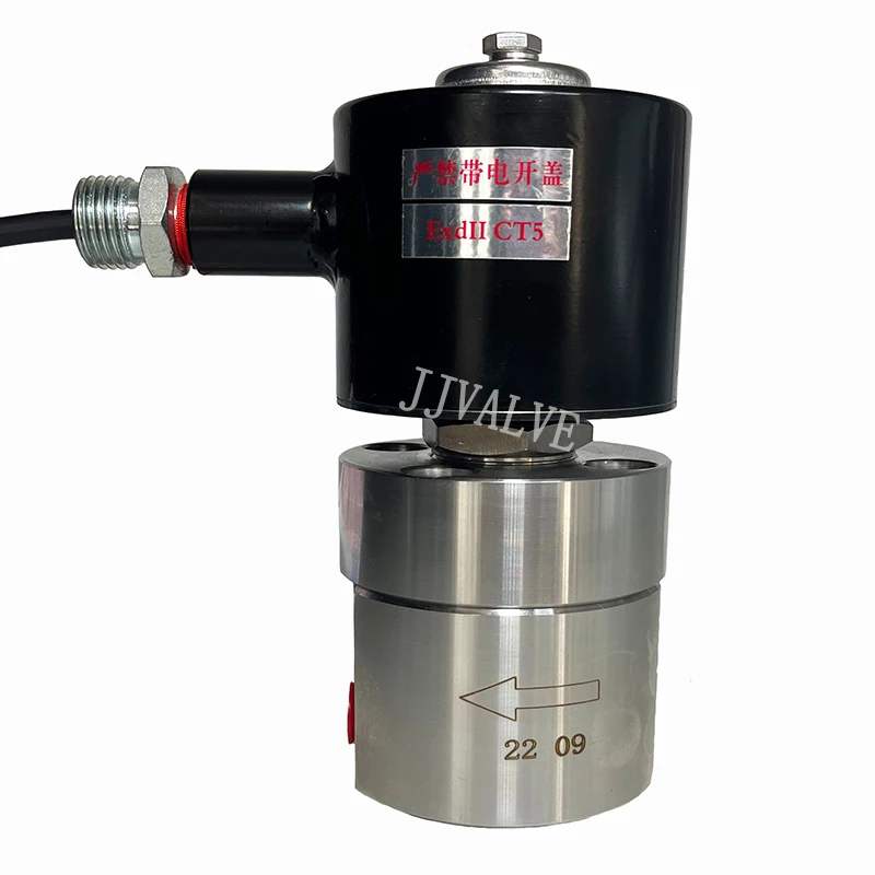 

400bar 40MPa 2 way high pressure Water solenoid valve 1/8 1/4 inch Orifice 6mm SS304 DN6 normally Close