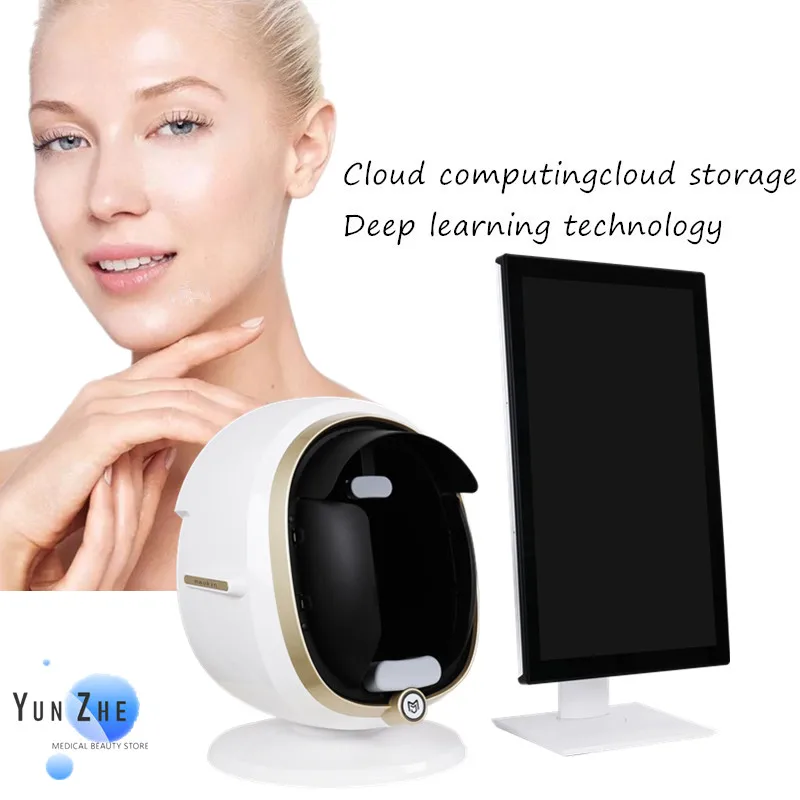 Skin Analyzer Face Scanner Facial Diagnostics Analysis 3d Magic Mirror AI Intelligent Digital Camera Device At Home