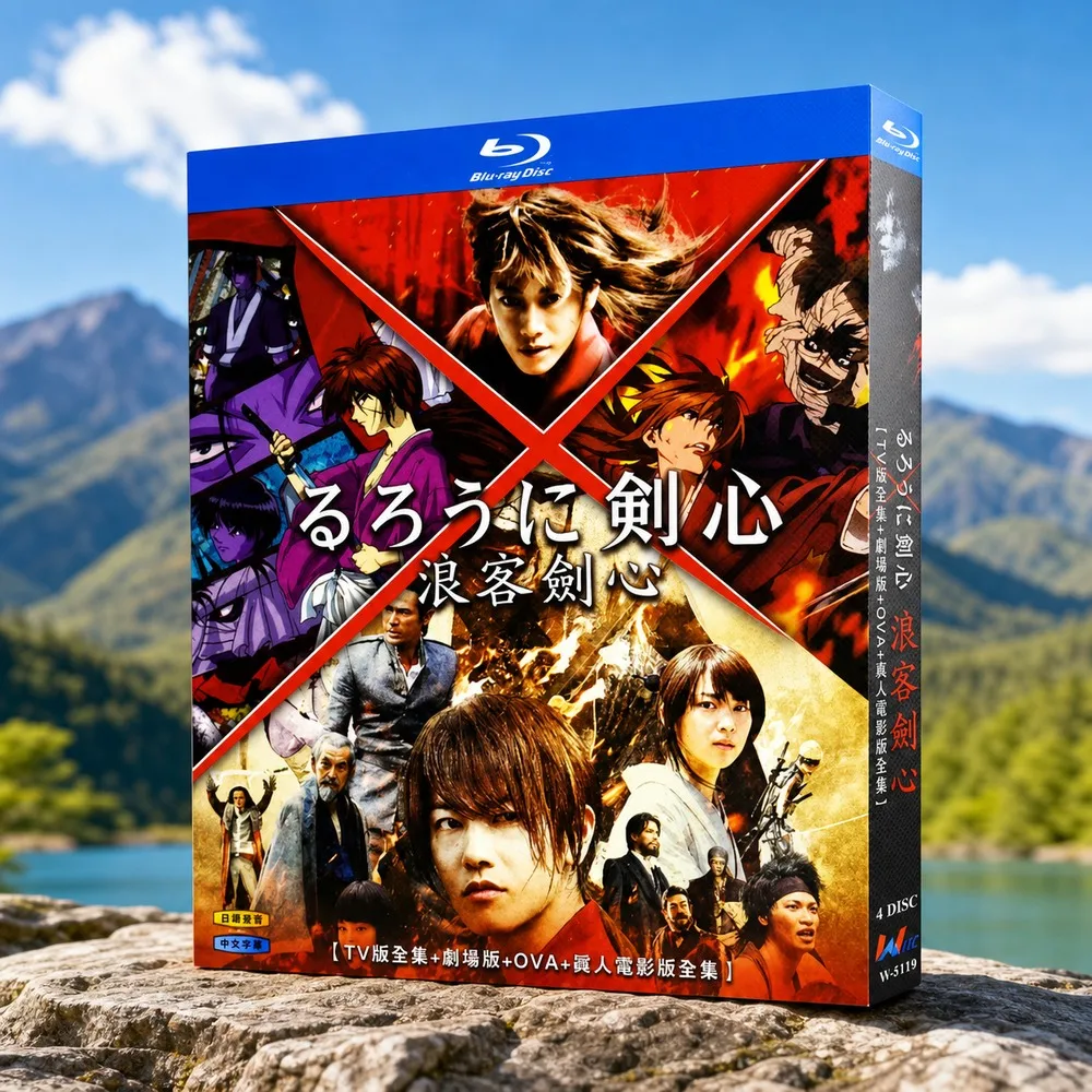 Blu-ray Ultra HD Rurouni Kenshin Complete Collection TV Movie OVA Live Action