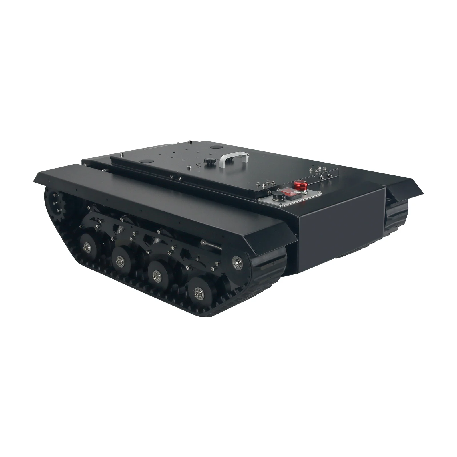 

TR500S Chassis All-Terrain Chassis Rubber Track Assembled Load 50KG Robot Chassis Tank Without Controller