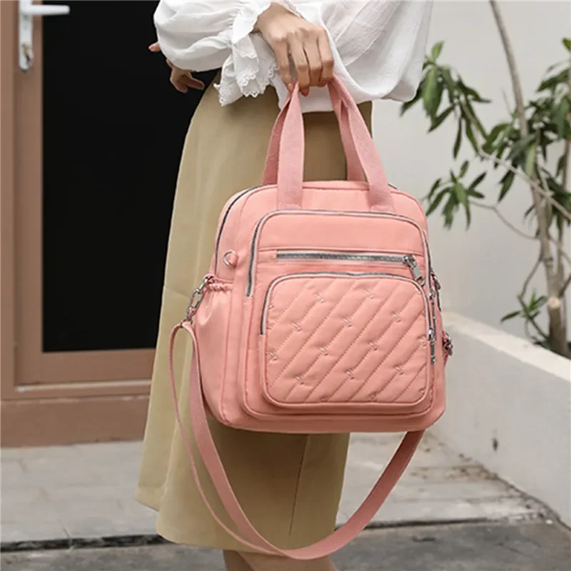 2023 neue Umhängetaschen für Frauen Single Shoulder Taschen Damen Tasche Multi Reiß verschluss Umhängetasche große Kapazität Frau Sommer paket