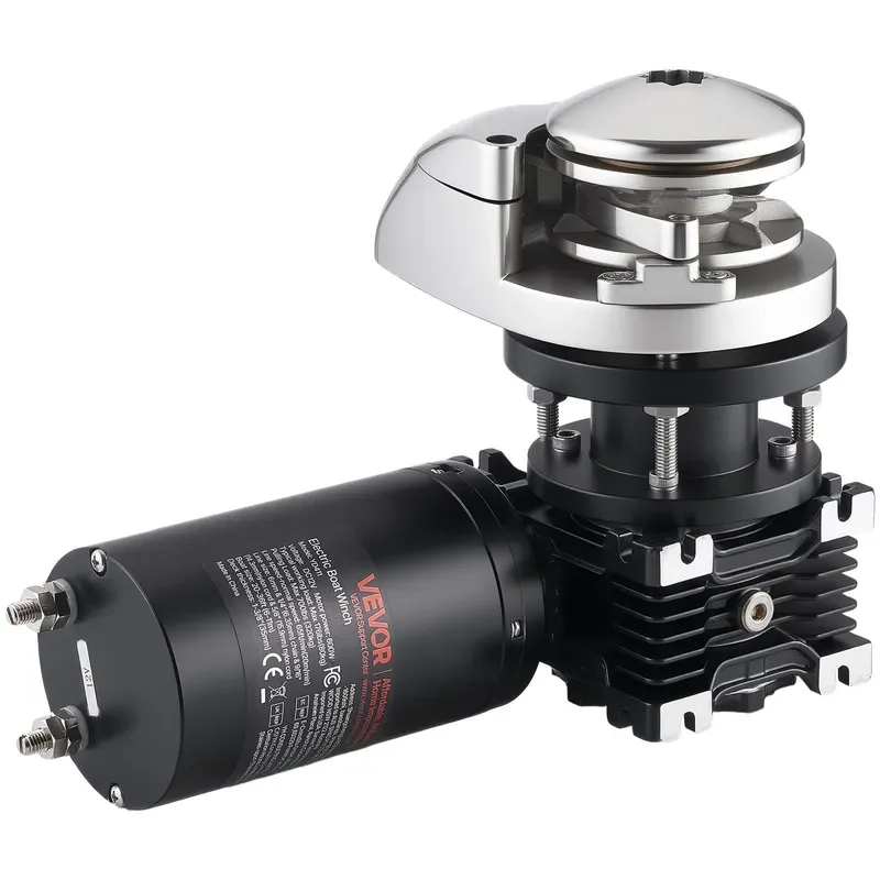 for 12V DC 1100W Stainless Steel Winch Anchor System Vertical Fishing Boat Winch Model D0100X30Y3X 20-36 feet Maximum Tensile