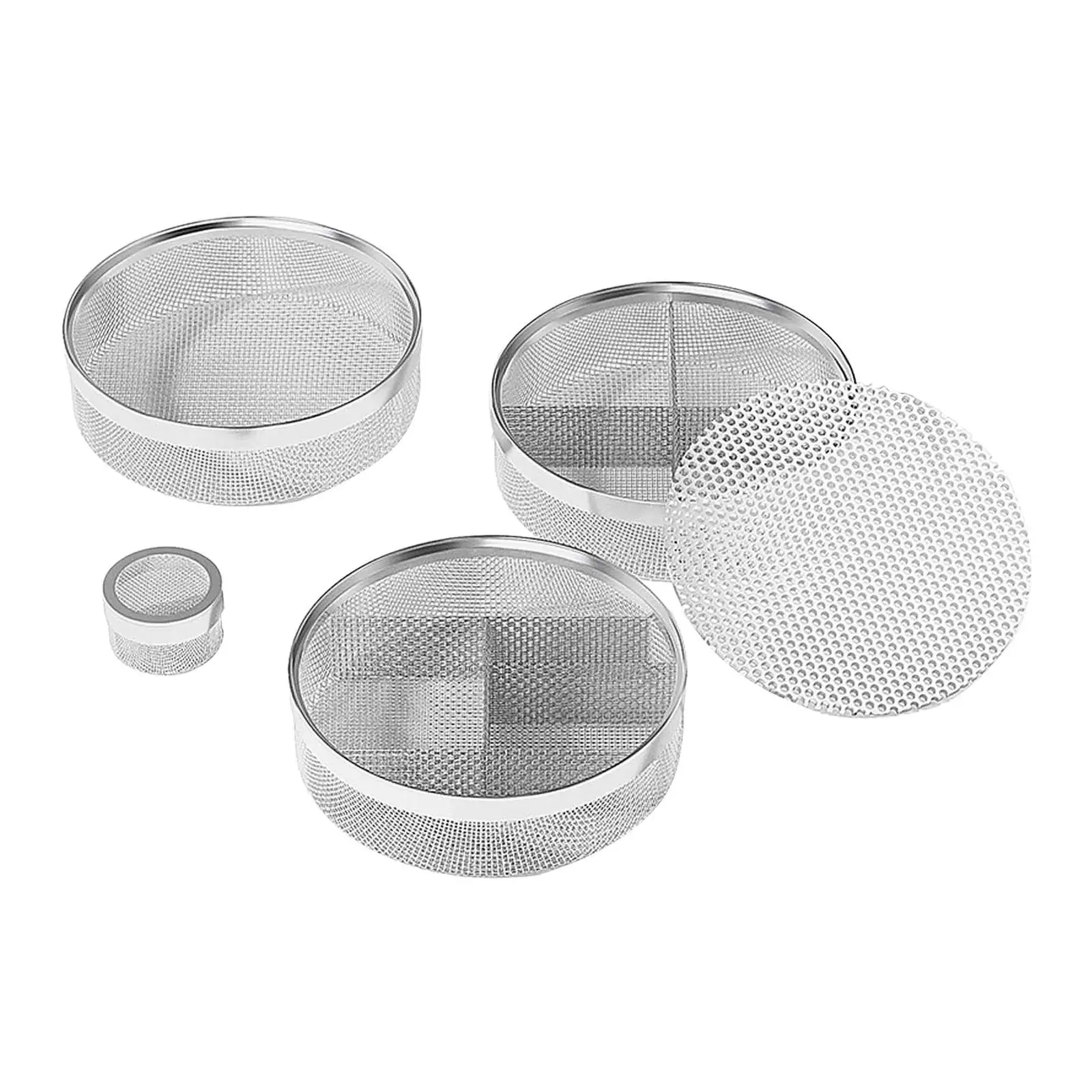 4Pcs/Set Watch Cleaner Basket Portable Mesh Holder Stainless Steel Cleaning Baskets Watch for Watch Cleaning Machine Maintenance