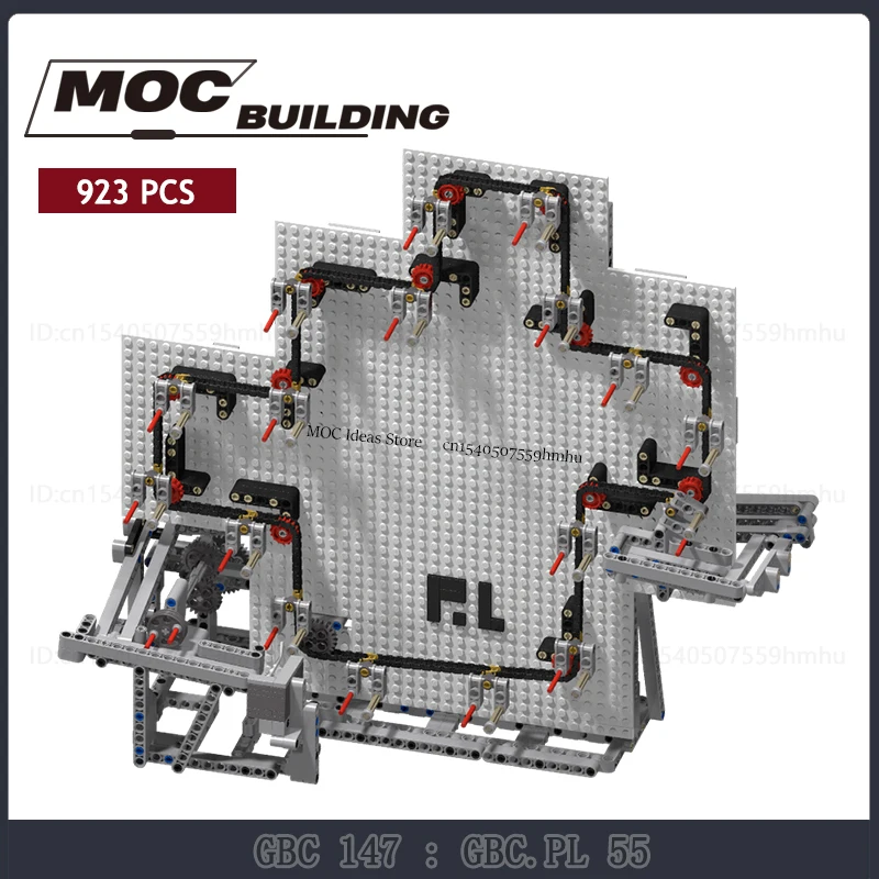 MOC Building Blocks GBC Module Collection. PL 55 Motor Machine Sports Ball Technology Bricks DIY Assembly Creative Toy Xmas Gift