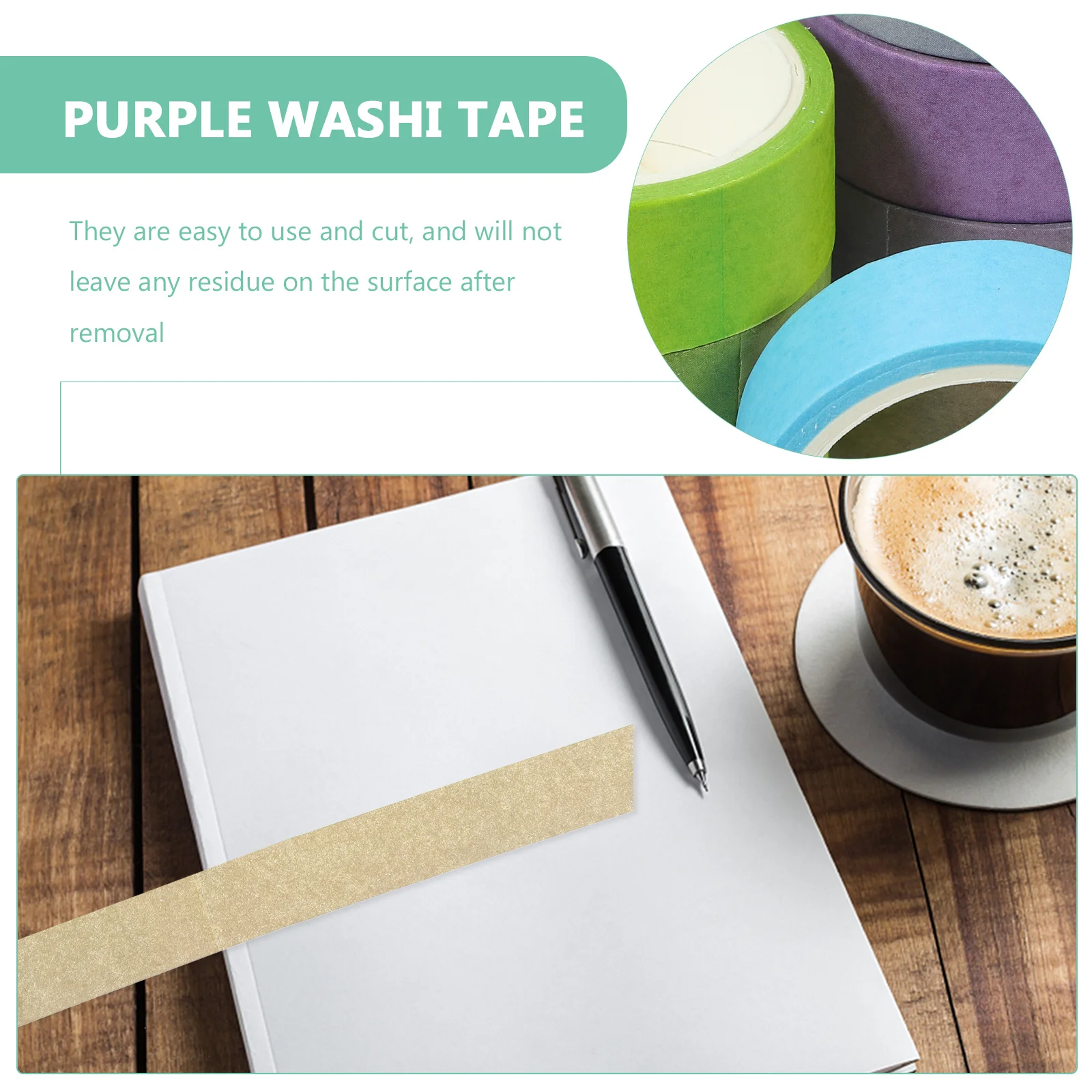 

8 Rolls Scrapbook Tape Decorative Washi Tape DIY Craft Tapes for Journals Diaries Cards Stickers Sticker Roll Sticker Roll