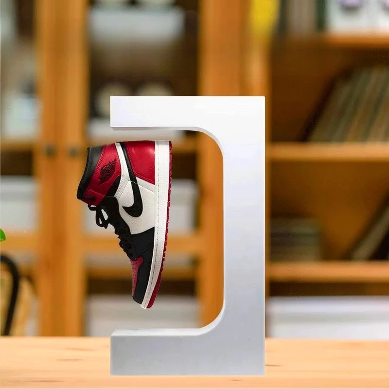 

Sneakers Maglev Shoe Rack Internet celebrity Rotary Rack Gift AJ Shoes Luminous LED Light Suspended Shoe Display Shoe
